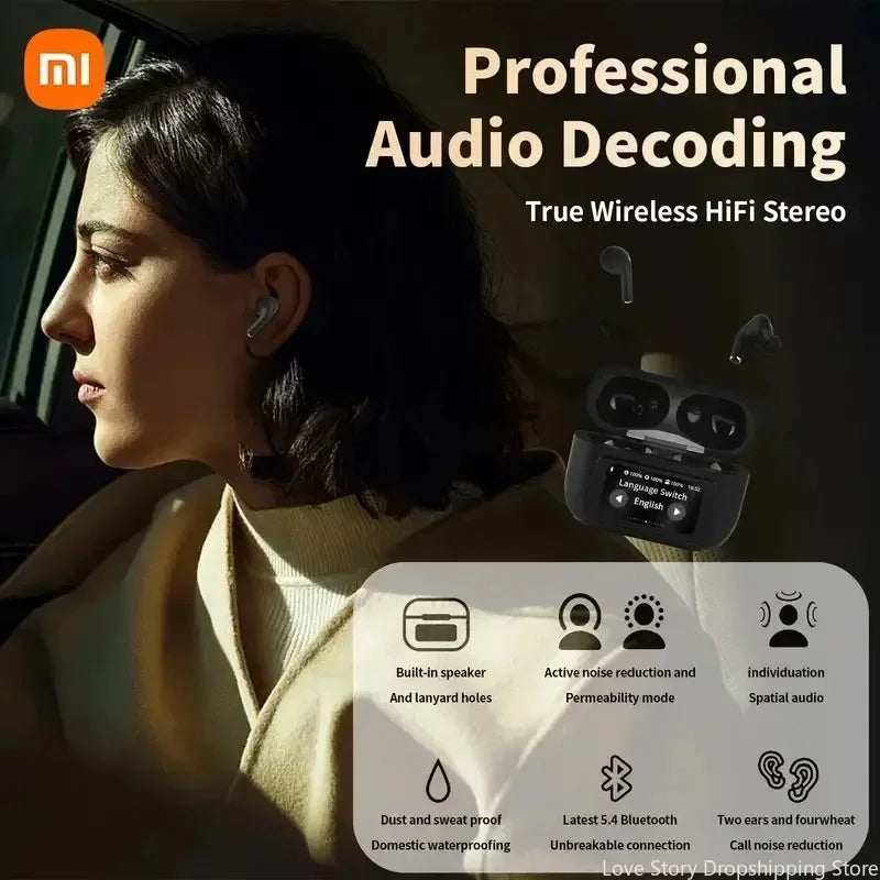 Xiaomi Redmi Touch Control Earbuds Color Screen Bluetooth Wireless In-Ear Ultra Long Battery Life Advanced Noise Cancellation