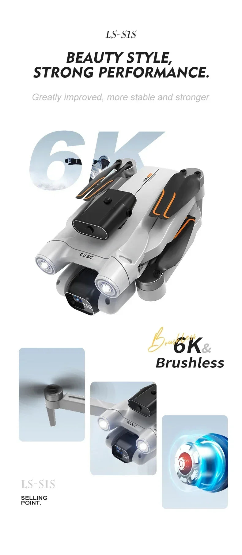 New 2024 S1S Mini Drone 8K Profesional HD Camera Obstacle Avoidance Aerial Photography Brushless Foldable Quadcopter Dron Toys