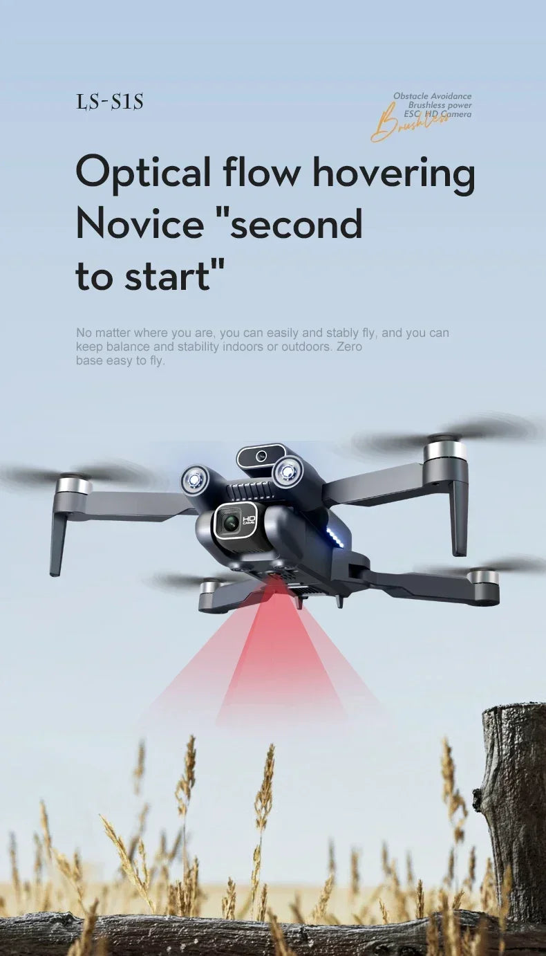 New 2024 S1S Mini Drone 8K Profesional HD Camera Obstacle Avoidance Aerial Photography Brushless Foldable Quadcopter Dron Toys
