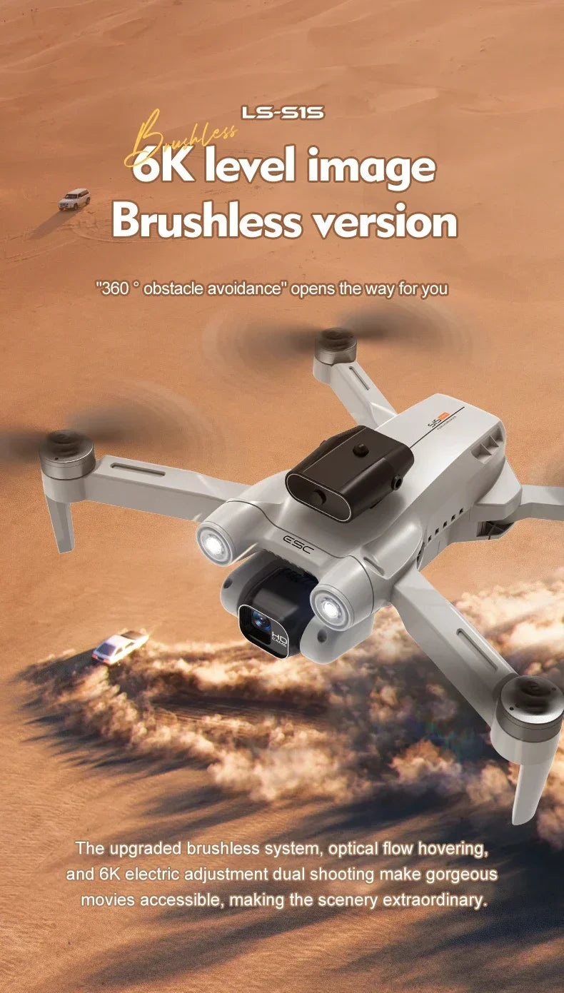 New 2024 S1S Mini Drone 8K Profesional HD Camera Obstacle Avoidance Aerial Photography Brushless Foldable Quadcopter Dron Toys