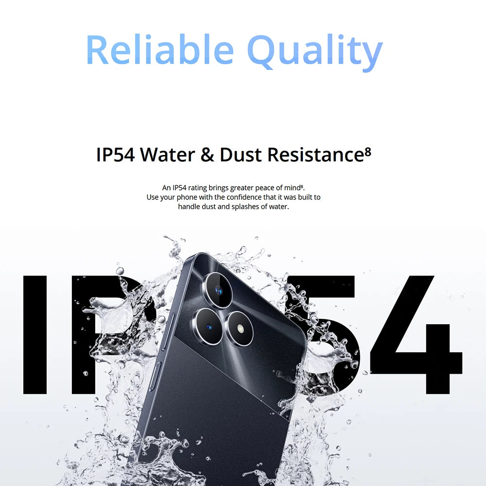 Global Version Realme Note 50 Octa-Core 4G Smartphone 6.74" 90Hz Screen 13MP AI Camera Phone 5000mAh Large Battery