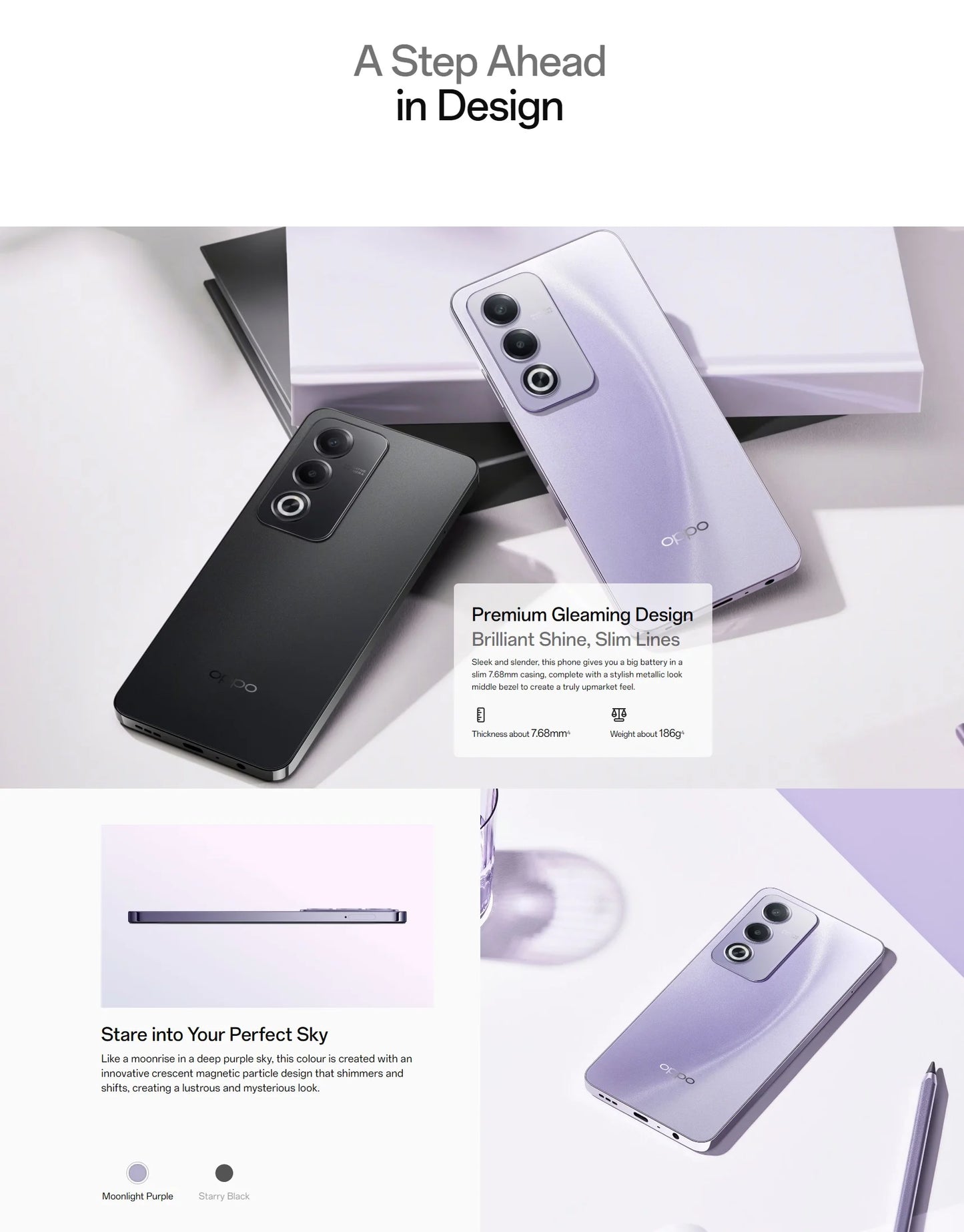 Global Version OPPO A80 5G Smartphone 6.67inches 120Hz Display MTK Dimensity 6300 50MP Rear Camera 5100mAh Battery 45W SUPERVOOC