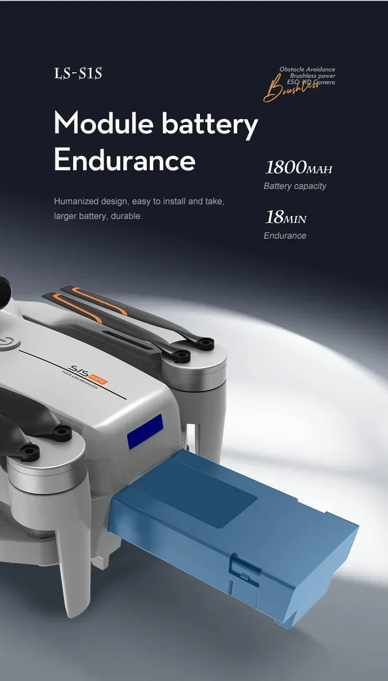 New 2024 S1S Mini Drone 8K Profesional HD Camera Obstacle Avoidance Aerial Photography Brushless Foldable Quadcopter Dron Toys
