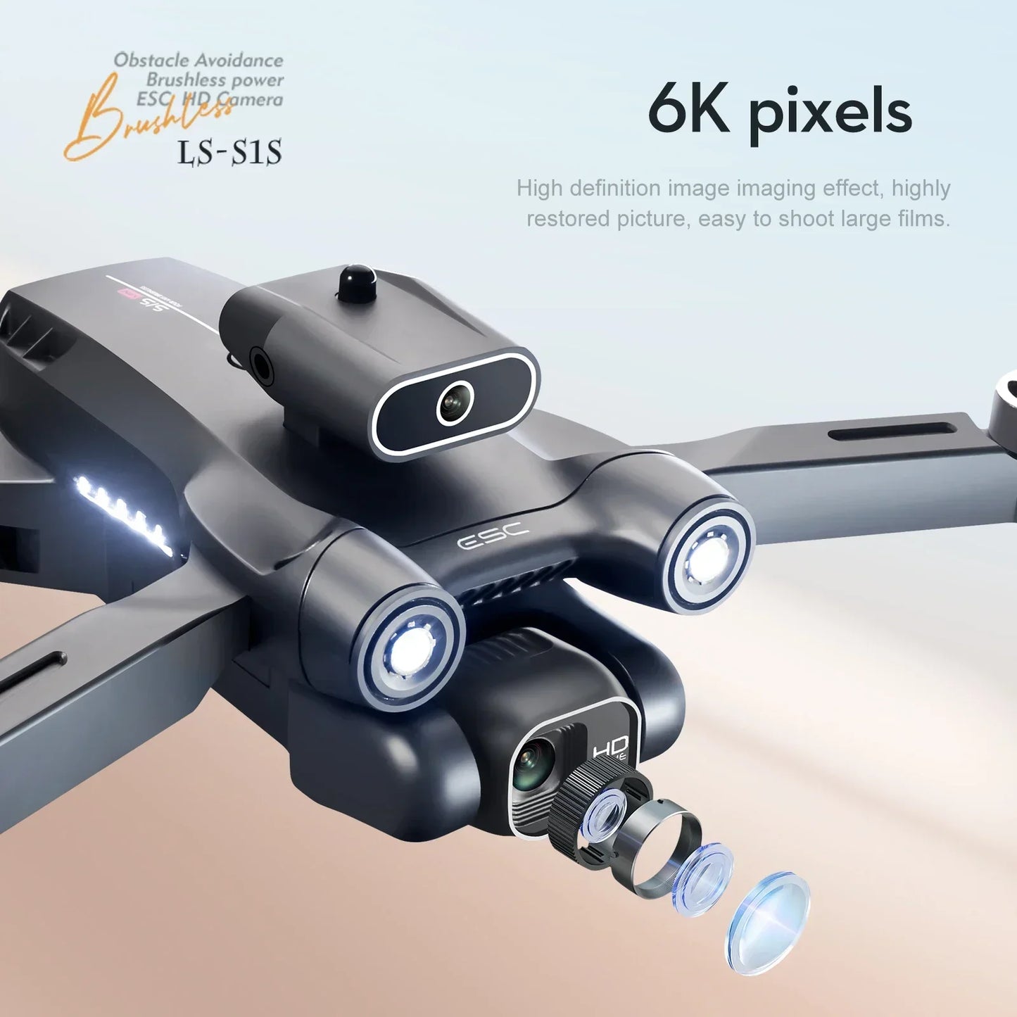 New 2024 S1S Mini Drone 8K Profesional HD Camera Obstacle Avoidance Aerial Photography Brushless Foldable Quadcopter Dron Toys