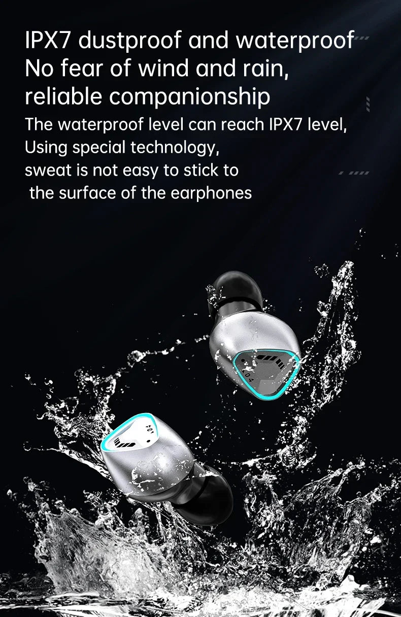 M45 TWS Wireless Headphones Earphones Bluetooth Touch Control Noise Reduction Stereo Waterproof Earbuds Headsets With Microphone