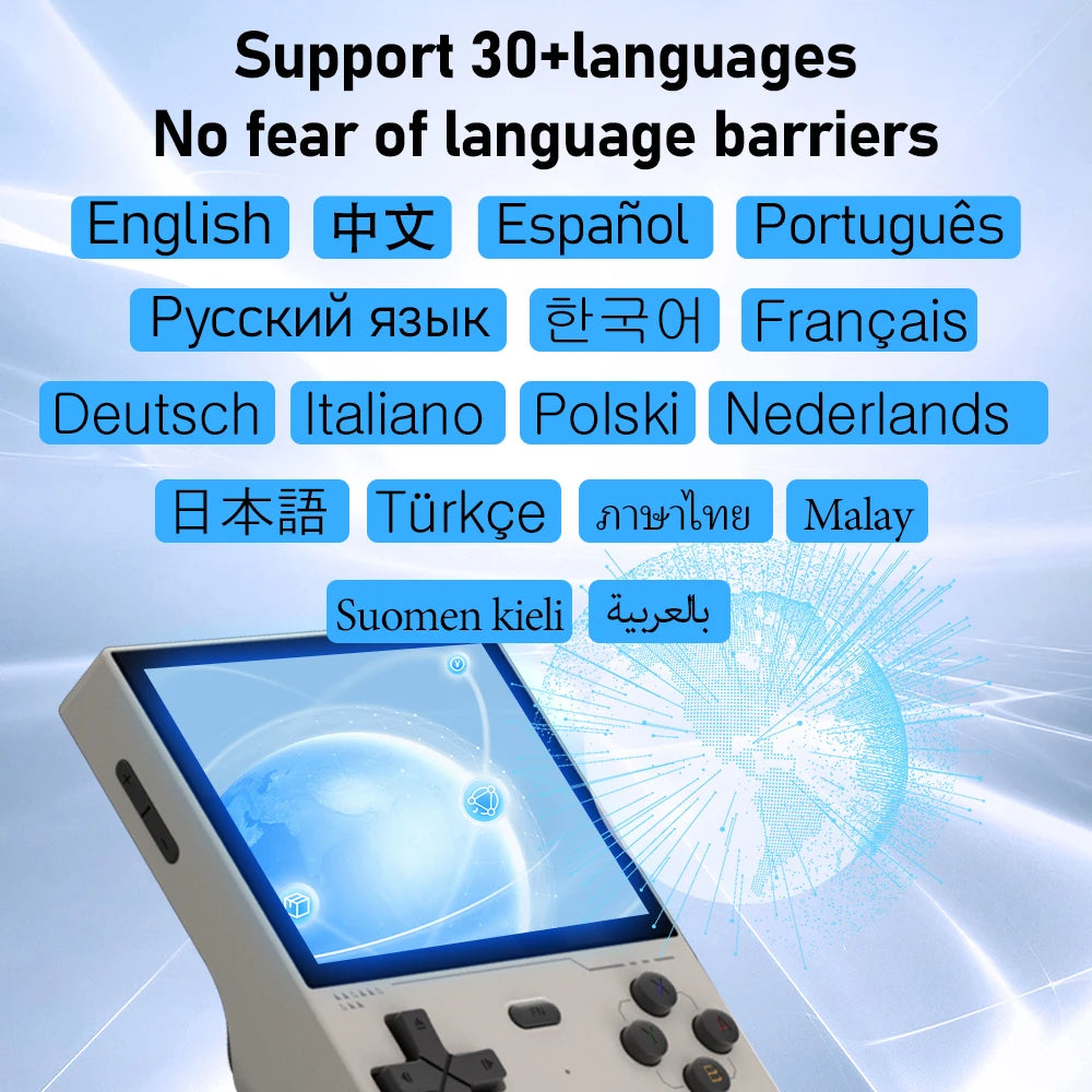 KINHANK Open Source K36 Retro Handheld Video Game Console 16000 Games Emulator for PS1/PSP/DC/N64/SS 500nit 3.5 Inch IPS Screen
