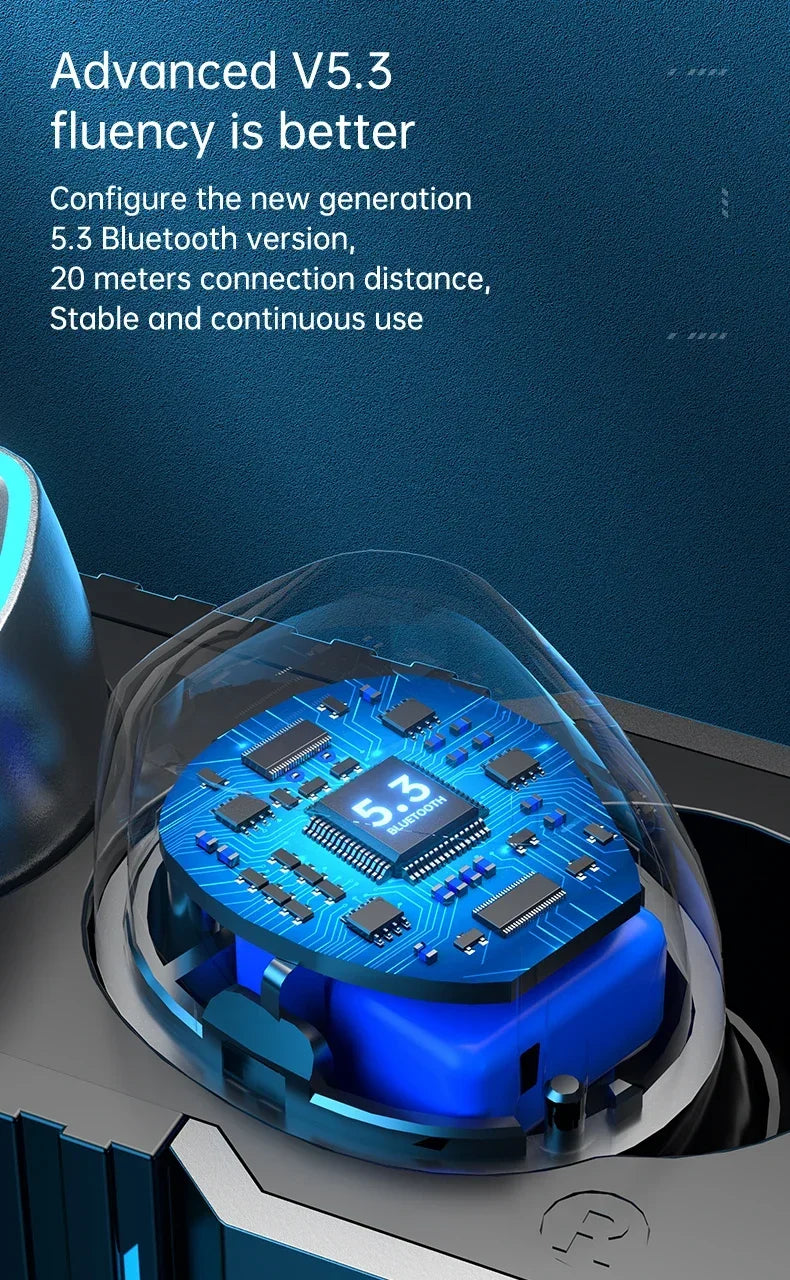 M45 TWS Wireless Headphones Earphones Bluetooth Touch Control Noise Reduction Stereo Waterproof Earbuds Headsets With Microphone