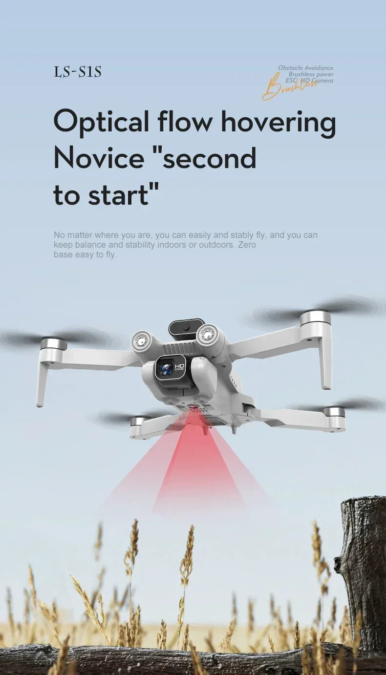 New 2024 S1S Mini Drone 8K Profesional HD Camera Obstacle Avoidance Aerial Photography Brushless Foldable Quadcopter Dron Toys