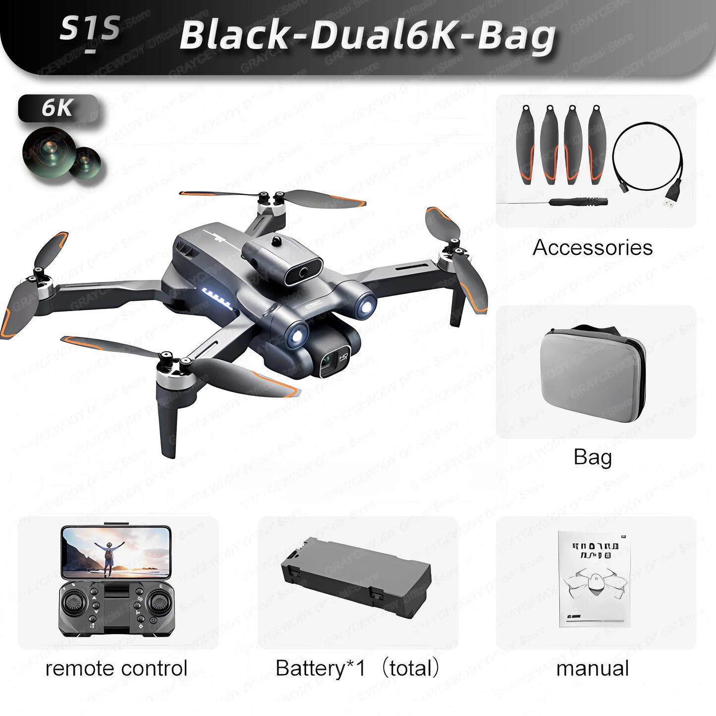 New 2024 S1S Mini Drone 8K Profesional HD Camera Obstacle Avoidance Aerial Photography Brushless Foldable Quadcopter Dron Toys
