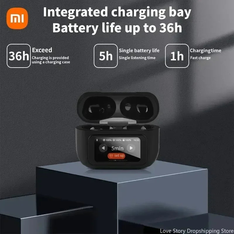 Xiaomi Redmi Touch Control Earbuds Color Screen Bluetooth Wireless In-Ear Ultra Long Battery Life Advanced Noise Cancellation