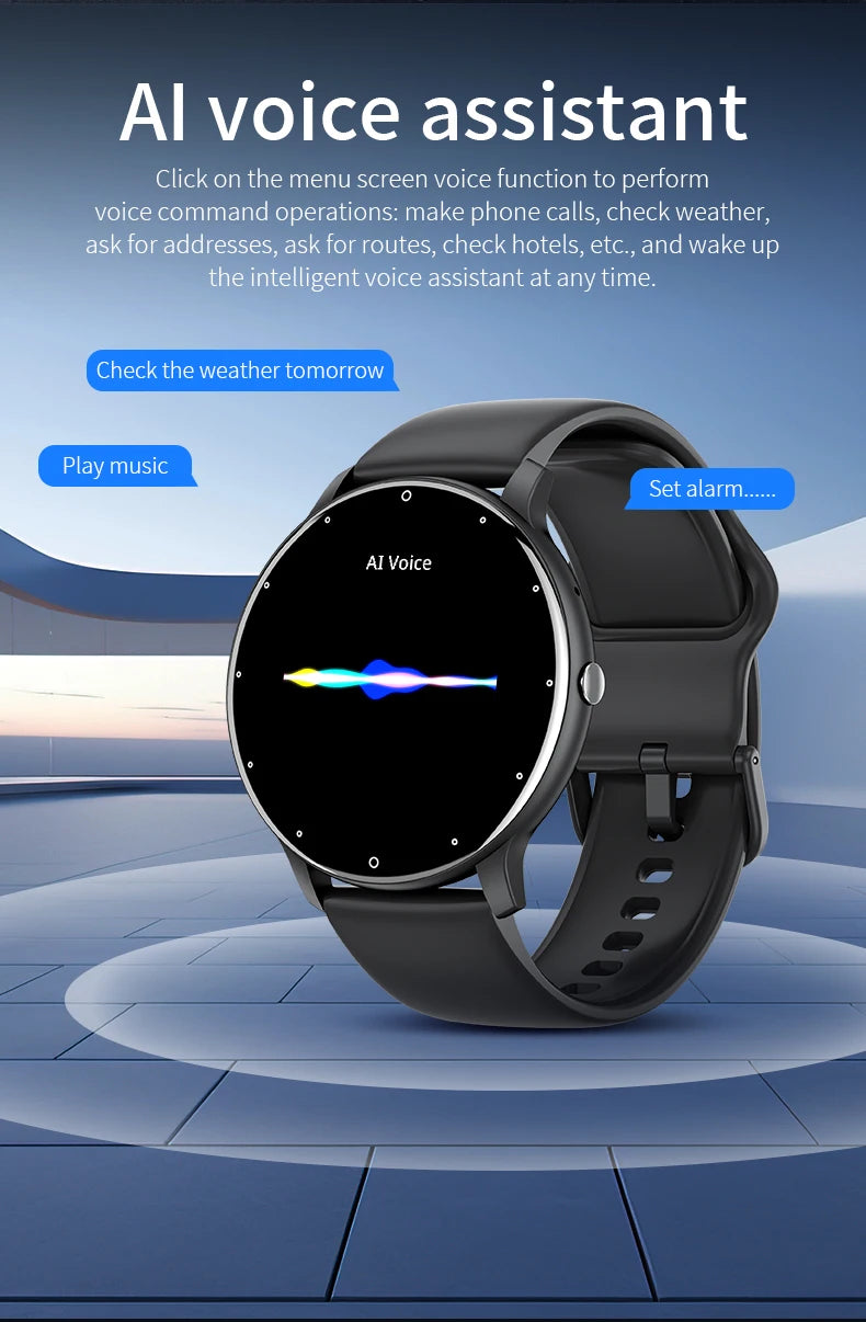 LIGE Smart Watch 2024 Bluetooth Call Smartwatch Fitness Tracker Heart Rate Monitor Sports Man Woman SmartWatches For Android IOS