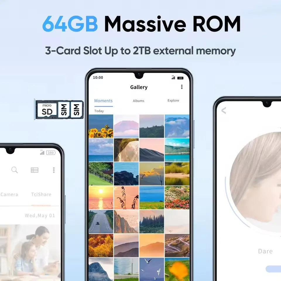 Global Version Realme Note 50 Octa-Core 4G Smartphone 6.74" 90Hz Screen 13MP AI Camera Phone 5000mAh Large Battery