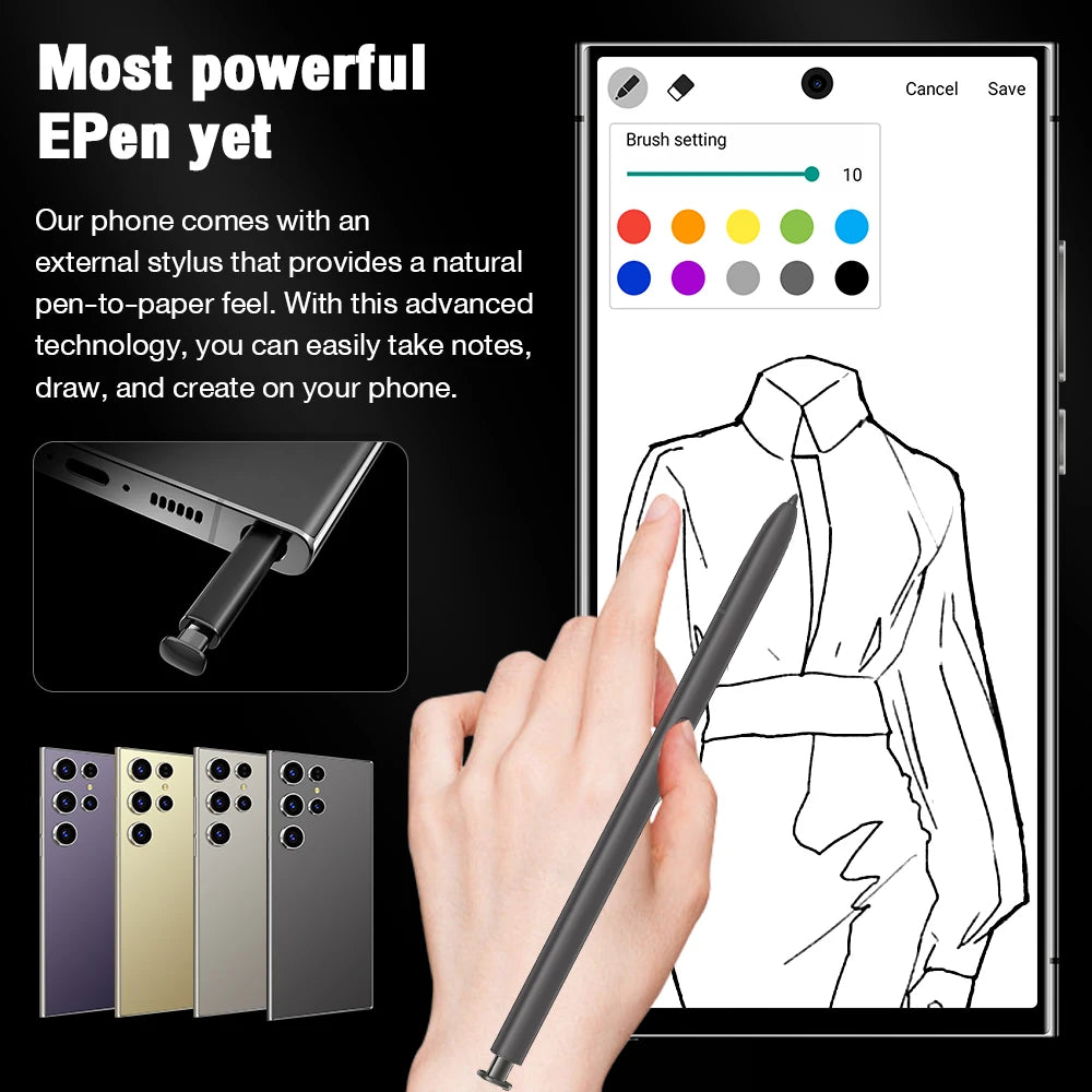 2025 New S26 Ultra Smartphone Original 7.3 Inch Celulares Android Moblie Phones Unlocked 5G Dual Sim Global Version CellPhones