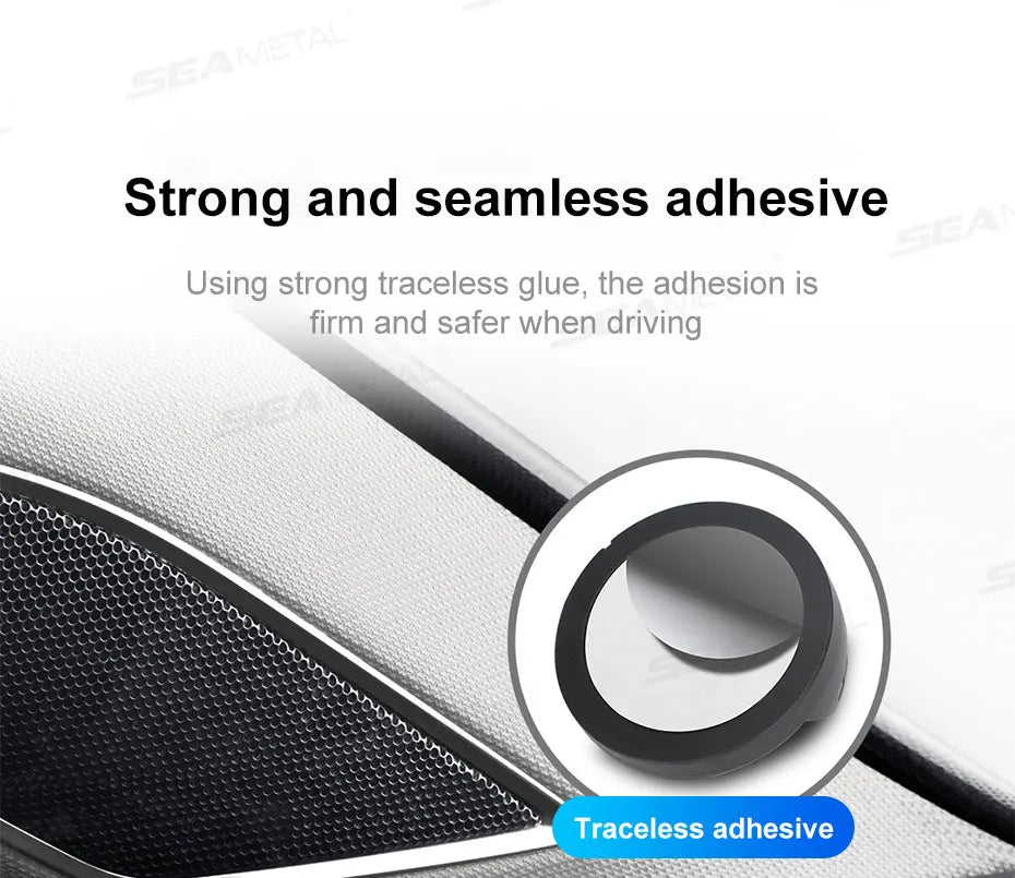SEAMETAL Head-Up Car Phone Mount Flexible Rotation Phone Holder Stable Anti-Slip Rubber Smartphone Support Universal for 4-7 in