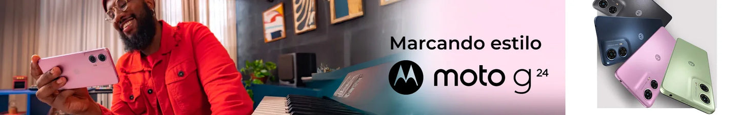 Motorola Moto g24 HD + 6,56 'and 90  Hz 50  MP camera system with Macro Vision Dolby Atmos Android 14 5000 mAh with TurboPower 15 Octa-Core Dual SIM