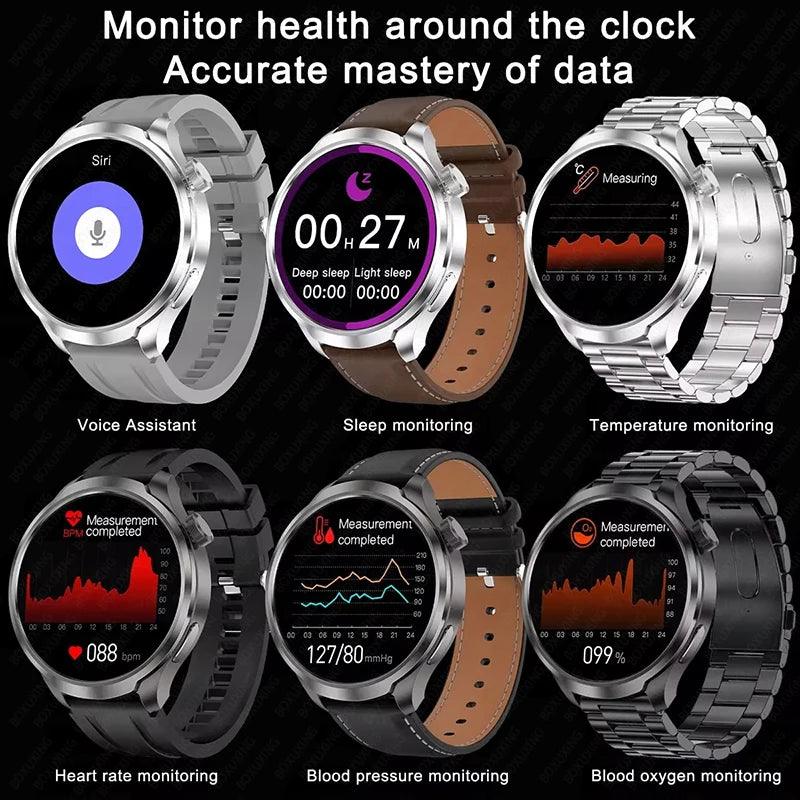 ساعة هواوي الذكية الرياضية الخارجية الجديدة لعام 2024 للرجال بشاشة AMOLED وNFC ونظام تحديد المواقع العالمي (GPS) وبوصلة ومعدل ضربات القلب ومقاومة للماء وبلوتوث وساعة ذكية للاتصال