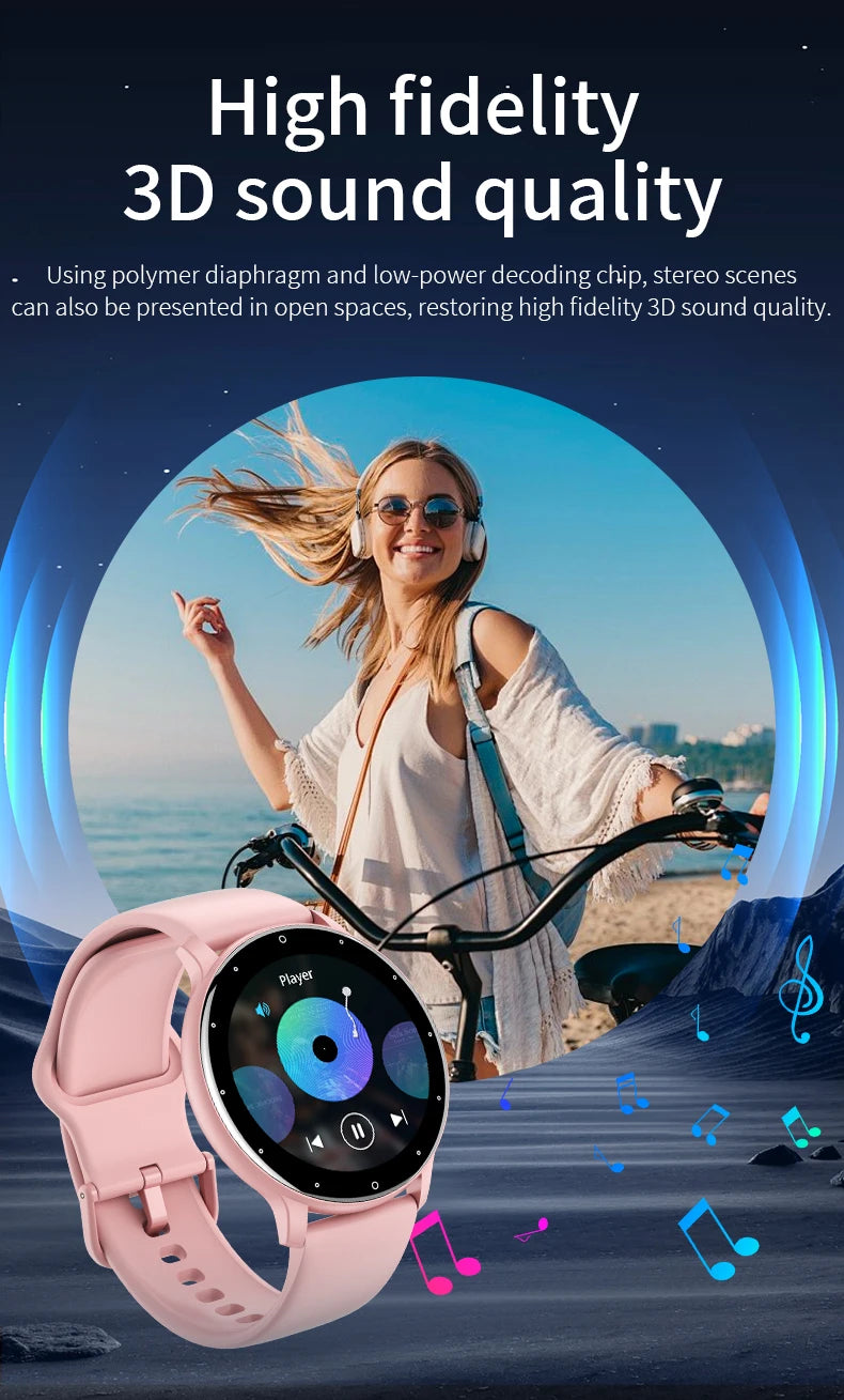 LIGE Smart Watch 2024 Bluetooth Call Smartwatch Fitness Tracker Heart Rate Monitor Sports Man Woman SmartWatches For Android IOS