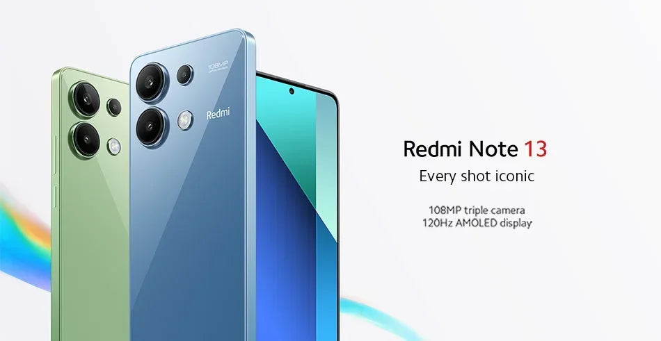 Global Version Xiaomi Redmi Note 13 Smartphone 6.67 Inch 120hz AMOLED Screen Snapdragon 685 108MP Triple Camera 5000mAh