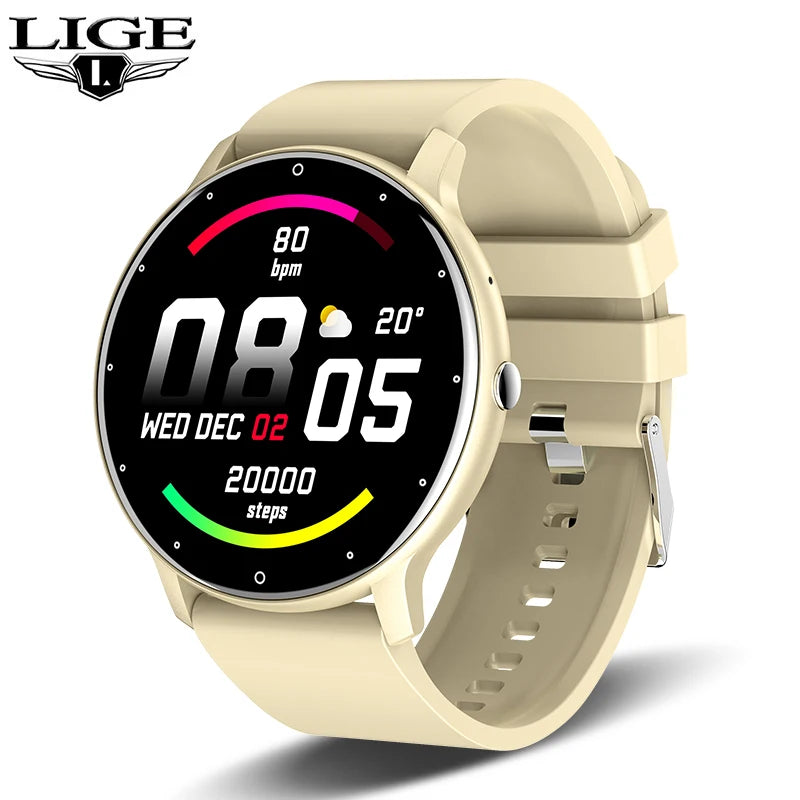 LIGE Smart Watch 2024 Bluetooth Call Smartwatch Fitness Tracker Heart Rate Monitor Sports Man Woman SmartWatches For Android IOS