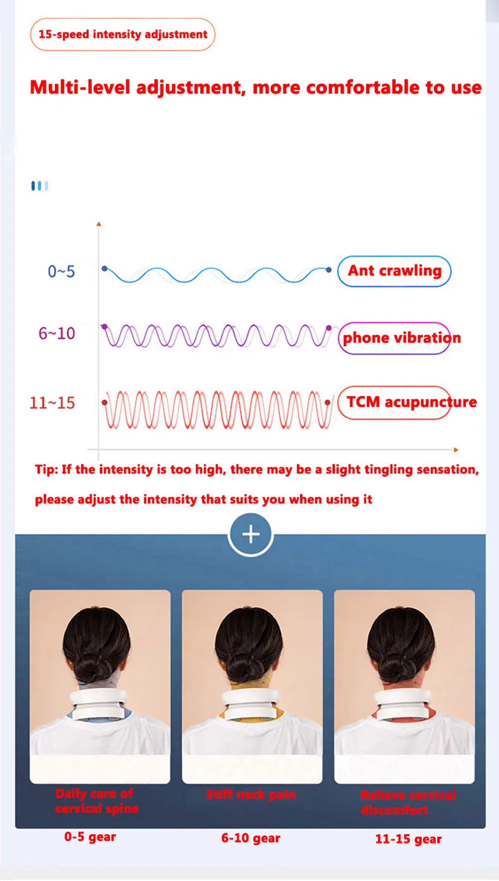 Smart Neck Massage Instrument Portable Shoulder Neck Massage Cervical Vertebra Health Care Vibrator Heating Compress Massage