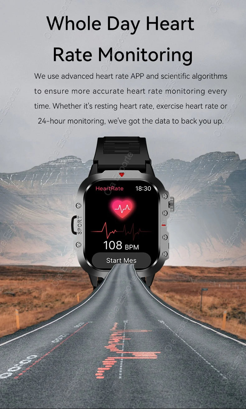 Original Men Smart Watch Bluetooth Call Fitness Clock 3ATM IP68 Swim Waterproof Sports Smartwatch for Women Xiaomi Android 2024