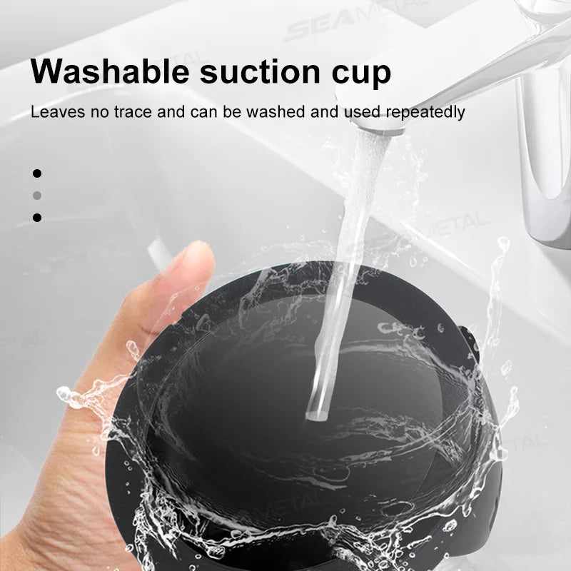 SEAMETAL Head-Up Car Phone Mount Flexible Rotation Phone Holder Stable Anti-Slip Rubber Smartphone Support Universal for 4-7 in