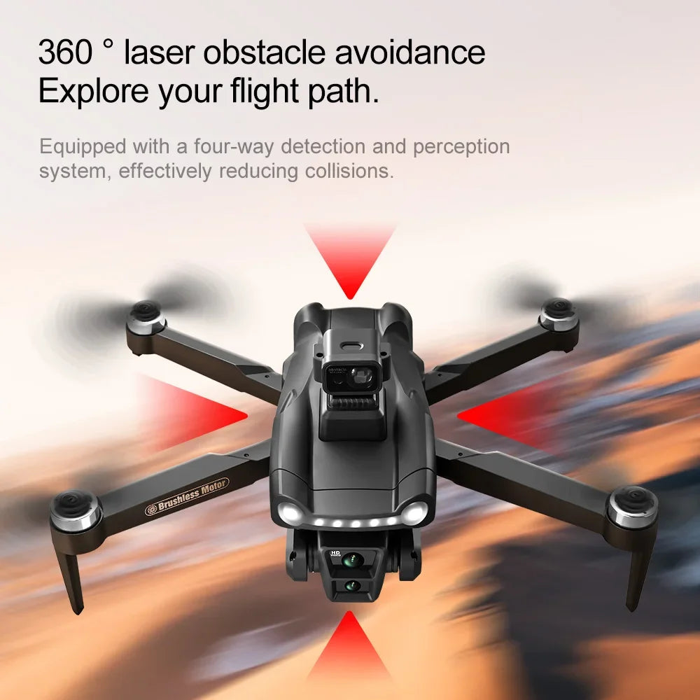طائرة بدون طيار أصلية V198GPS ESC 8K احترافية بدون فرشاة ليزر تجنب العوائق بصرية جوية قابلة للطي رباعية المراوح صغيرة بدون طيار جديدة