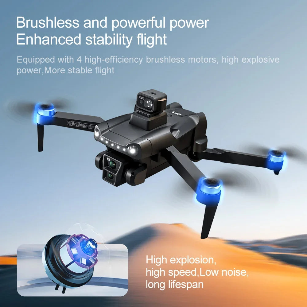 طائرة بدون طيار أصلية V198GPS ESC 8K احترافية بدون فرشاة ليزر تجنب العوائق بصرية جوية قابلة للطي رباعية المراوح صغيرة بدون طيار جديدة