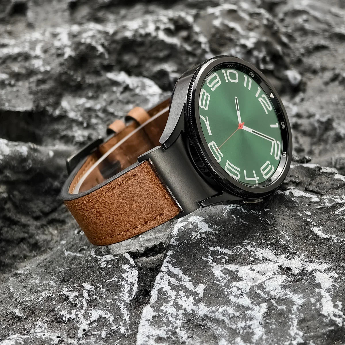 No Gap Leather Strap for Samsung Galaxy Watch 7 6 5 4 40mm 44mm 6Classic 43mm 47mm Watchband Bracelet for Galaxy Watch 5Pro 45mm