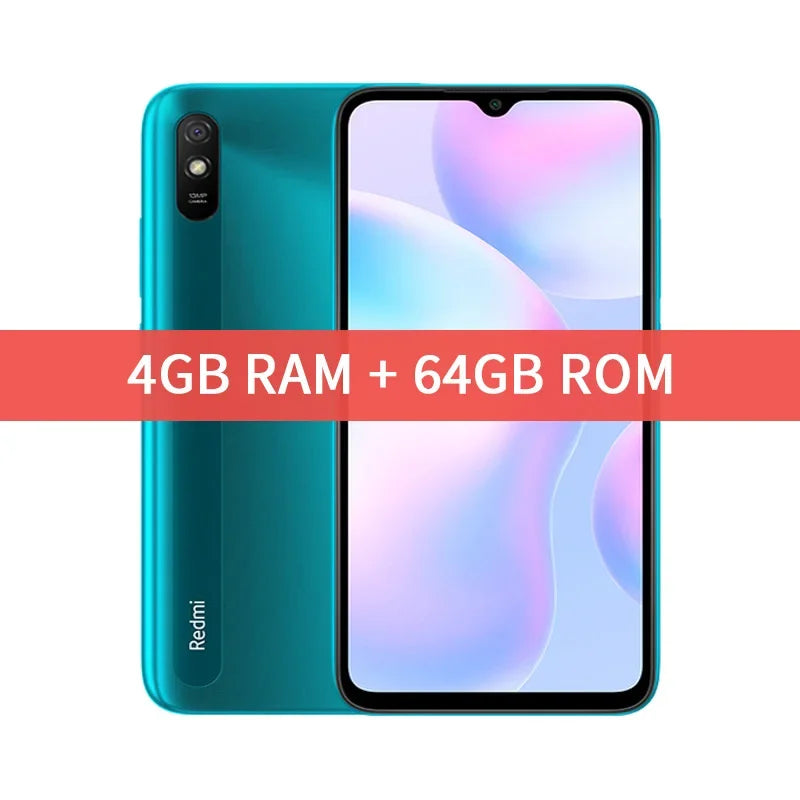 هاتف ذكي Xiaomi Redmi 9A بسعة 64 جيجابايت وذاكرة وصول عشوائي (RAM) سعة 128 جيجابايت وبطارية 5000 مللي أمبير/ساعة وشاشة 6.53 بوصة ومعالج MTK Helio G25 ثماني النواة وكاميرا بدقة 13 ميجابكسل، إصدار الصين