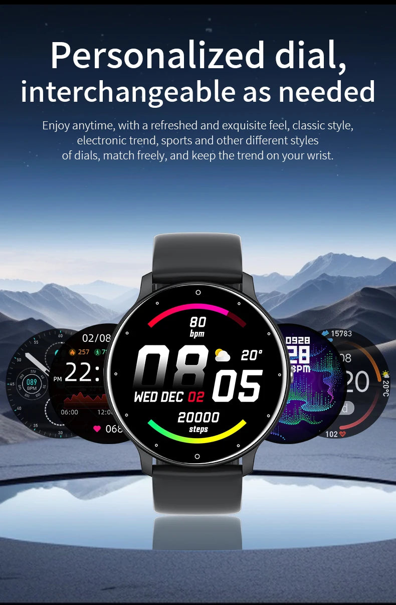 LIGE Smart Watch 2024 Bluetooth Call Smartwatch Fitness Tracker Heart Rate Monitor Sports Man Woman SmartWatches For Android IOS
