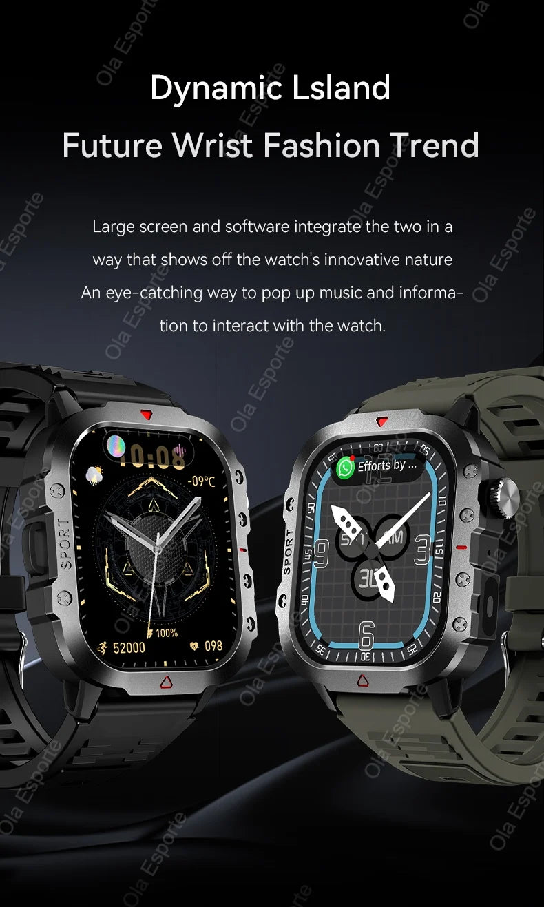 Original Men Smart Watch Bluetooth Call Fitness Clock 3ATM IP68 Swim Waterproof Sports Smartwatch for Women Xiaomi Android 2024