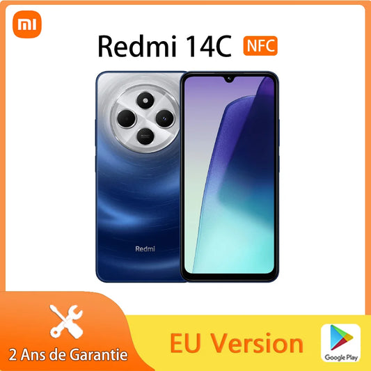 Xiaomi Redmi 14C NFC,Smart Phones,6.88 inch,MediaTek Helio G81-Ultra,120Hz,Dual AI Camera 50MP,5160mAh Battery