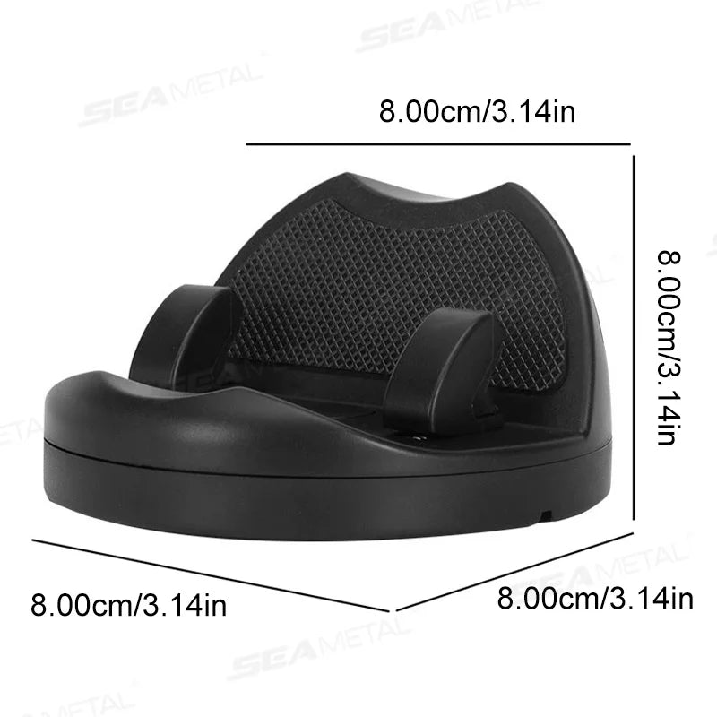 SEAMETAL Head-Up Car Phone Mount Flexible Rotation Phone Holder Stable Anti-Slip Rubber Smartphone Support Universal for 4-7 in