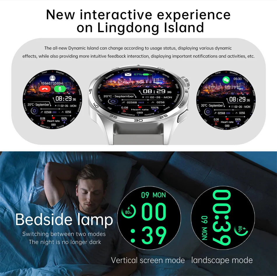 ساعة هواوي GT5 برو جي بي إس إن إف سي الذكية للرجال 360*360 شاشة أموليد معدل ضربات القلب بلوتوث مكالمات IP67 مقاومة للماء ساعة ذكية للرجال 2024