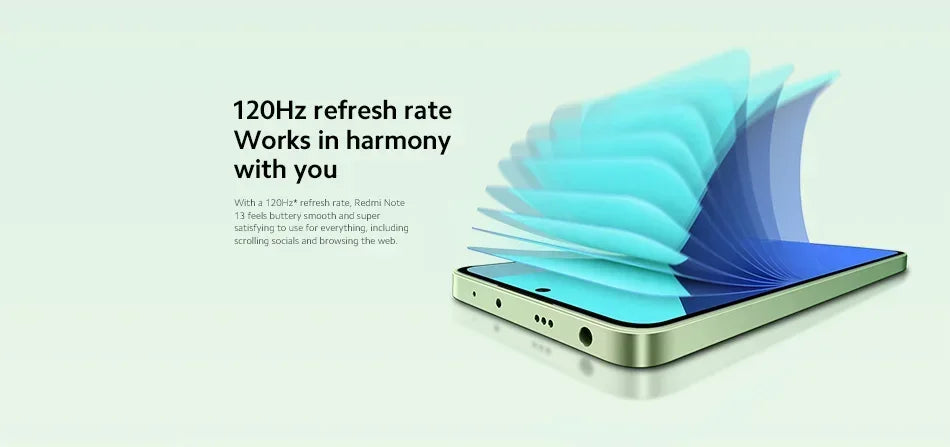 Global Version Xiaomi Redmi Note 13 Smartphone 6.67 Inch 120hz AMOLED Screen Snapdragon 685 108MP Triple Camera 5000mAh