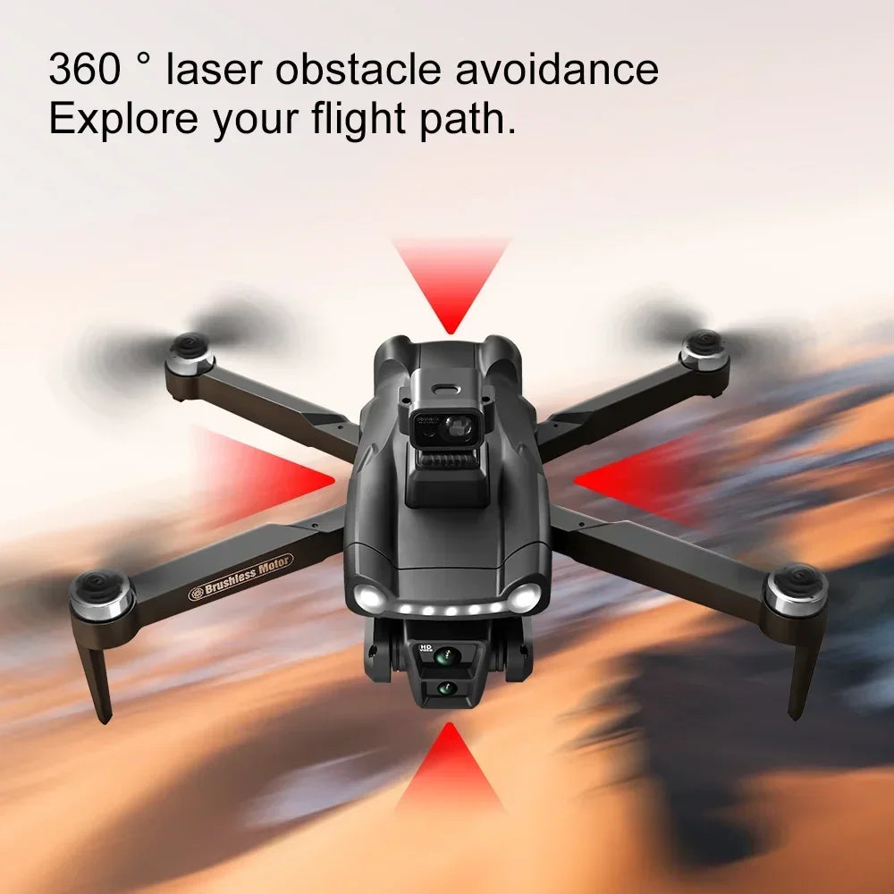 طائرة بدون طيار أصلية V198GPS ESC 8K احترافية بدون فرشاة ليزر تجنب العوائق بصرية جوية قابلة للطي رباعية المراوح صغيرة بدون طيار جديدة