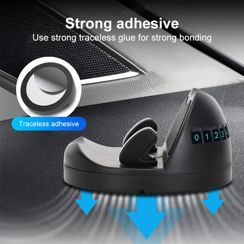 SEAMETAL Head-Up Car Phone Mount Flexible Rotation Phone Holder Stable Anti-Slip Rubber Smartphone Support Universal for 4-7 in
