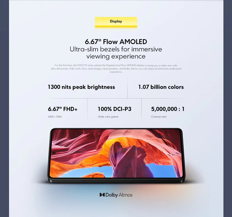 POCO M6 Pro Helio G99-Ultra 67W Turbo Charging 64MP Triple Camera With OIS 120Hz AMOLED 5000mAh Battery Global Version