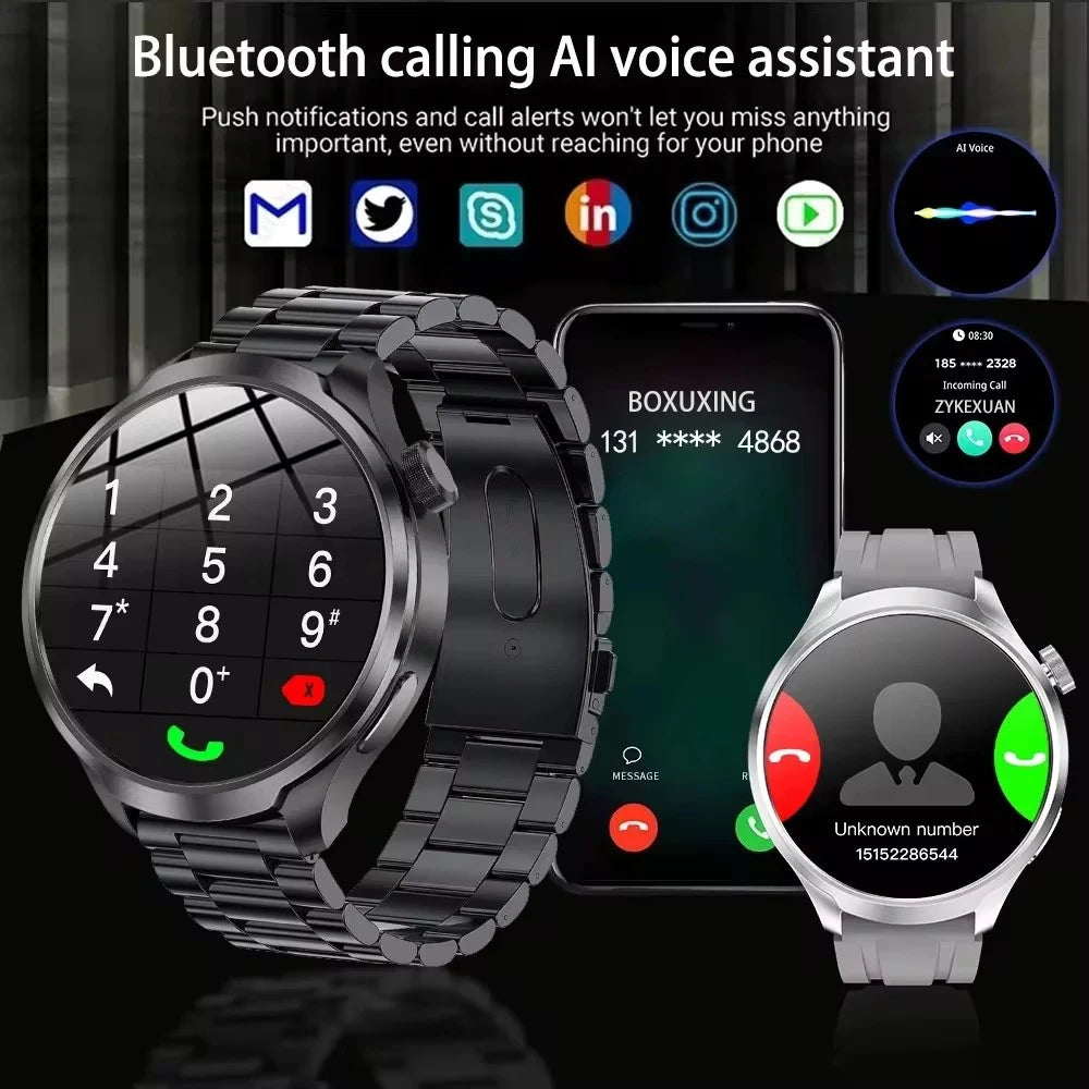ساعة هواوي الذكية الرياضية الخارجية الجديدة لعام 2024 للرجال بشاشة AMOLED وNFC ونظام تحديد المواقع العالمي (GPS) وبوصلة ومعدل ضربات القلب ومقاومة للماء وبلوتوث وساعة ذكية للاتصال