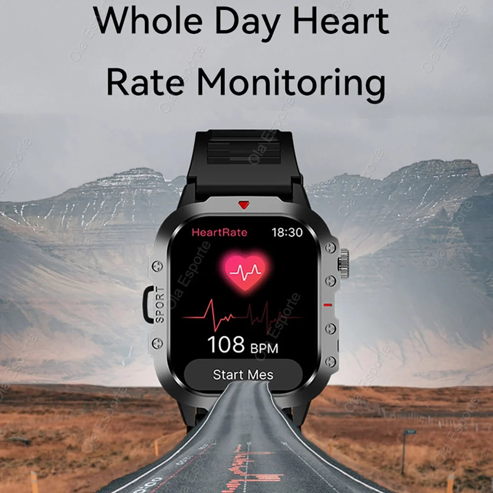 Original Men Smart Watch Bluetooth Call Fitness Clock 3ATM IP68 Swim Waterproof Sports Smartwatch for Women Xiaomi Android 2024