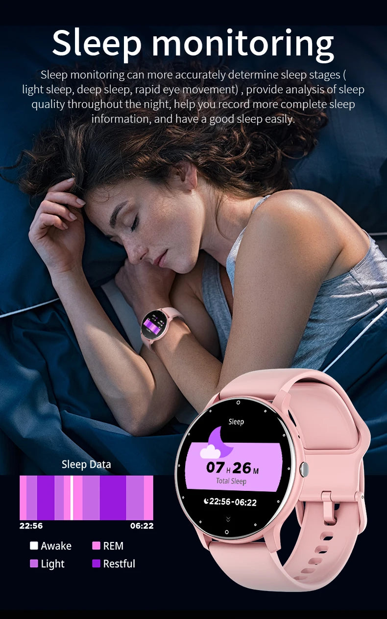 LIGE Smart Watch 2024 Bluetooth Call Smartwatch Fitness Tracker Heart Rate Monitor Sports Man Woman SmartWatches For Android IOS