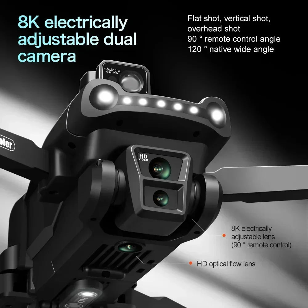طائرة بدون طيار أصلية V198GPS ESC 8K احترافية بدون فرشاة ليزر تجنب العوائق بصرية جوية قابلة للطي رباعية المراوح صغيرة بدون طيار جديدة