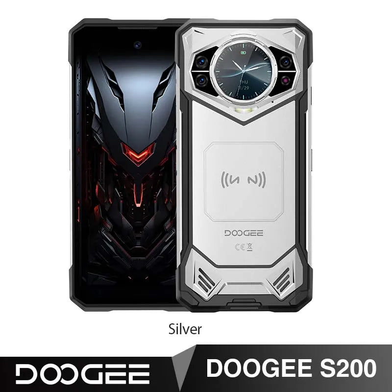 Global Version Doogee S200 5g Rugged Phone 12Gb 256Gb 6.72" Display 100Mp Ai Main Camera 10100Mah/33W Smartphone Android 14 Nfc