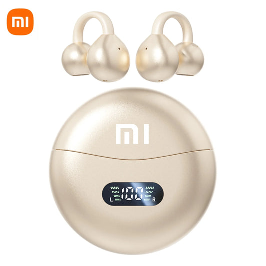 Xiaomi M79 Bone Conduction Earphones Bluetooth 5.4 Earbuds Clip on Ear Comfortable Waterproof Sport Digital Display Headsets