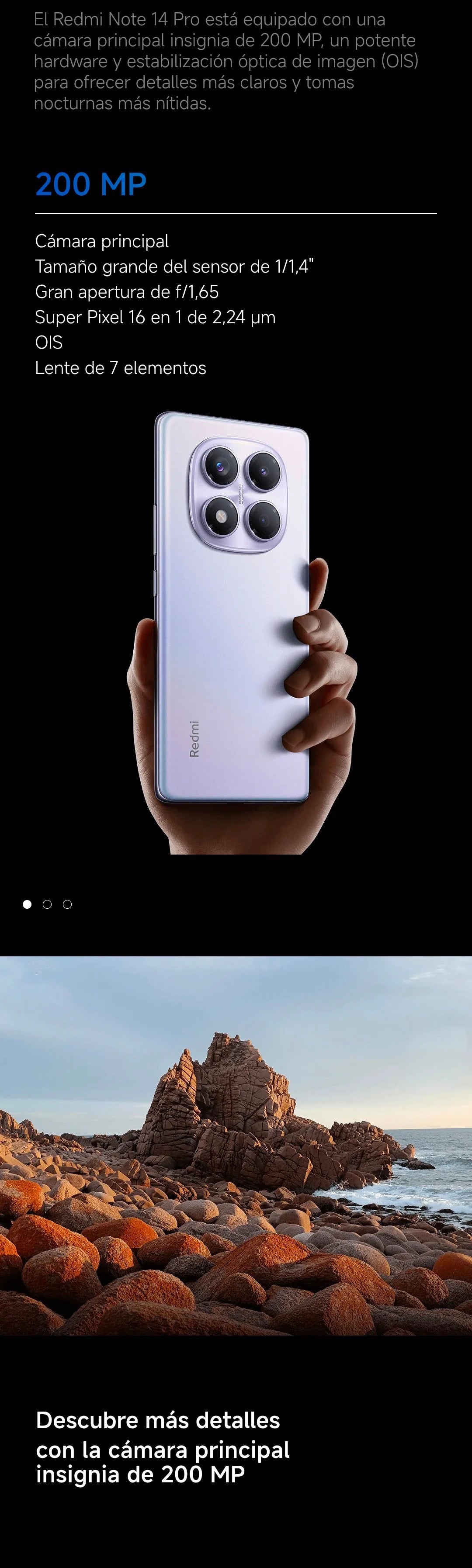 شاومي ريدمي نوت 14 برو 4G النسخة الأوروبية 8+256 جيجابايت MediaTek Helio G100-Ultra شاشة AMOLED مقاس 6.67 بوصة 120 هرتز 200 ميجابكسل OIS كاميرا رئيسية شحن 45 واط، بطارية 5500 مللي أمبير، IP64، NFC