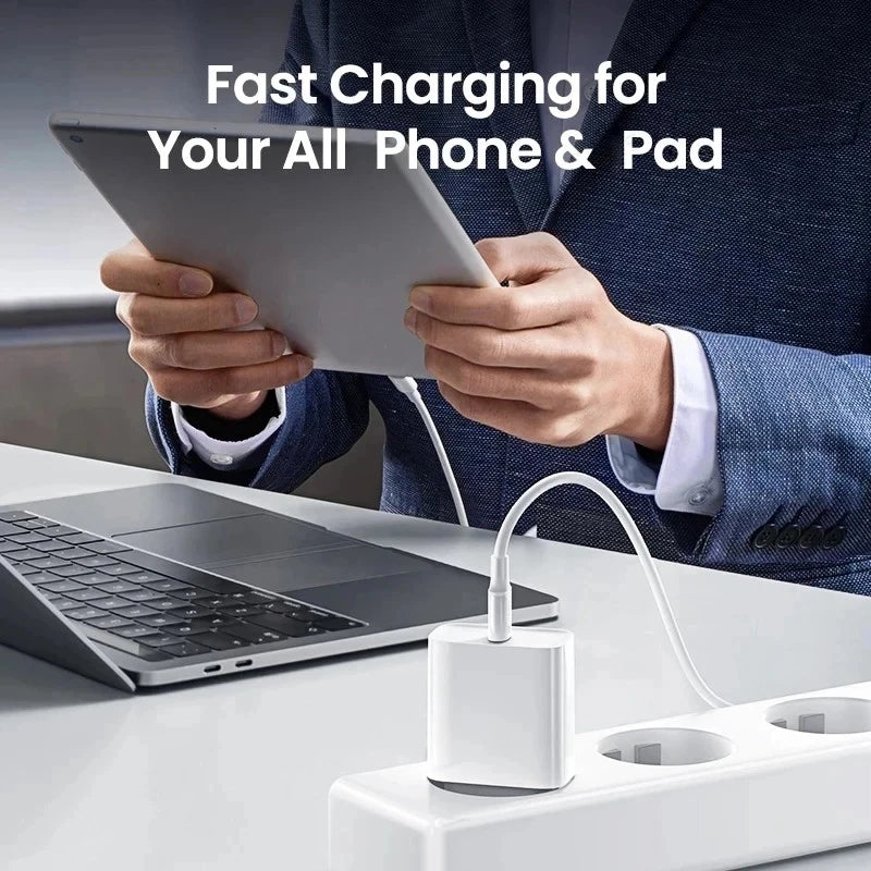 35W PD Fast Wall Charger for iPhone 15 14 Plus 11 12 13 Pro Max X XR XS 8 EU US Plug Quick Charging USB-C Power Adapter With Box
