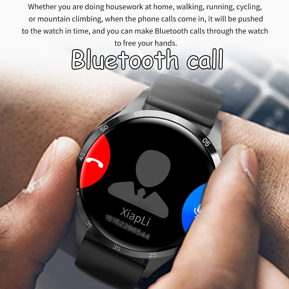2025 For Android GT4 Pro GPS NFC Smart Watch Men 360*360 AMOLED Screen Heart rate Bluetooth Call IP68 Waterproof Man Smartwatch