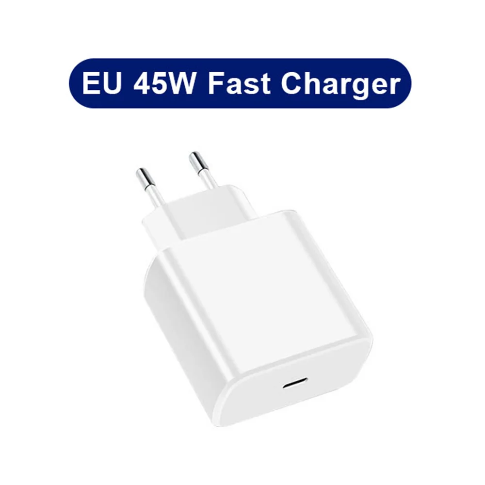 45W PD Charger Super Fast Charging For Samsung Galaxy S24 S23 Ultra Note Mobile Phone Type C Quick Charge Adapter Data Cable Set