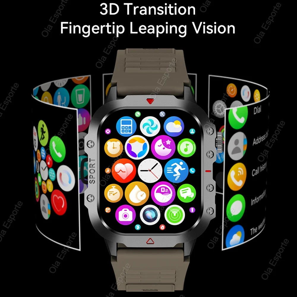Original Men Smart Watch Bluetooth Call Fitness Clock 3ATM IP68 Swim Waterproof Sports Smartwatch for Women Xiaomi Android 2024